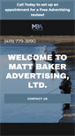 Mobile Screenshot of mattbakeradvertising.com